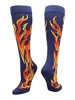Algopix Similar Product 2 - MadSportsStuff Flame Socks Athletic