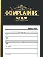 Algopix Similar Product 19 - Complaints Log Book Customer Complaint