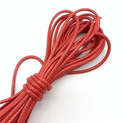 Best Deal for 10Yards 0.03inch Waxed Cotton Cord Thread String Strap