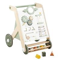 Algopix Similar Product 1 - Beright Wooden Baby Walker with Roller