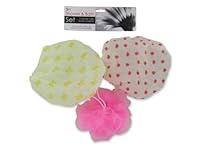 Algopix Similar Product 7 - Shower cap and body scrubber set Case