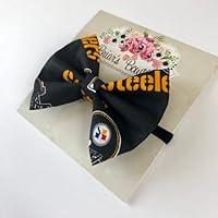 Algopix Similar Product 12 - Steelers Bow Baby Headband or Hair Clip