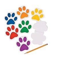 Algopix Similar Product 12 - Fun Express Paw Print Notepads  24