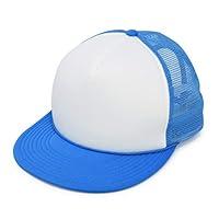 Algopix Similar Product 7 - Mens Flat Billed Trucker Hat Mesh Back