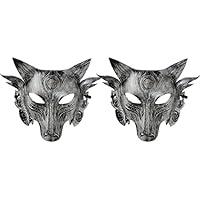 Algopix Similar Product 3 - CAKEEYUM Wolf Mask Halloween Animal