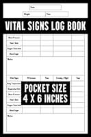 Algopix Similar Product 18 - Vital Signs Log Book Pocket Size Vital