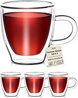Algopix Similar Product 1 - Epar Glass Espresso Cups  Set of 4