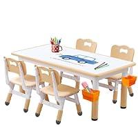 Algopix Similar Product 12 - JIAOQIU Toddler Table and Chair Set