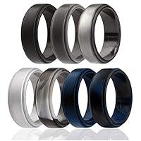 Algopix Similar Product 10 - ROQ Silicone Wedding Ring For Men 7