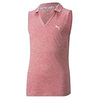 Algopix Similar Product 17 - PUMA Golf 2019 Girl's Heather Polo