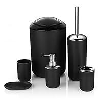 Algopix Similar Product 1 - Zuvo 6 Pcs Plastic Bathroom Accessory