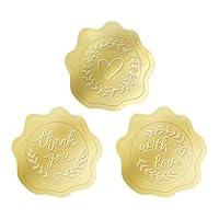 Algopix Similar Product 14 - PigPotParty 300 PCS Gold Embossed Wax