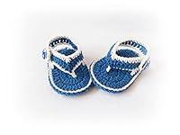 Algopix Similar Product 15 - Baby Boy Flip Flops Crochet Newborn