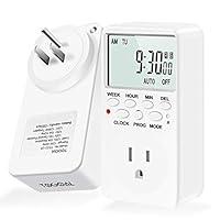 Algopix Similar Product 19 - Digital Countdown Light Timer Plug with
