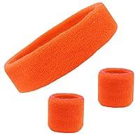 Algopix Similar Product 20 - Sweatband Set Cotton Sports Headband