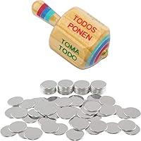 Algopix Similar Product 10 - MoreFiesta Handmade Pirinola Toma Todo