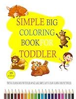 Algopix Similar Product 7 - simple big coloring book for toddler