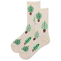 Algopix Similar Product 1 - Hot Sox Womens Shiny Potted Tree Socks