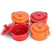 Algopix Similar Product 16 - LIFVER Ramekins with Lids Creme Brulee