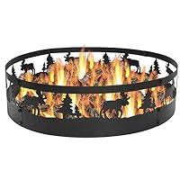 Algopix Similar Product 9 - Sunnydaze Wild Moose Fire Pit  Large
