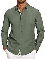 Algopix Similar Product 7 - COOFANDY Mens Casual Button Down Shirt