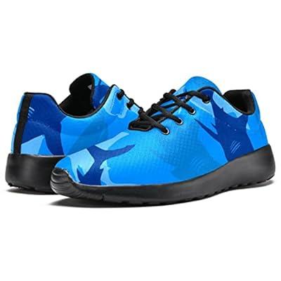 Best Deal for Blue Shark Causal Shoes Mens Fashion Sneakers 3D Print
