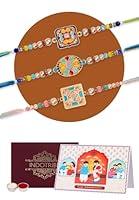 Algopix Similar Product 5 - IndoTribe Rakhi For Brother with Gift