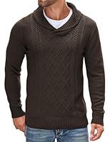 Algopix Similar Product 13 - COOFANDY Mens Shawl Collar Sweaters