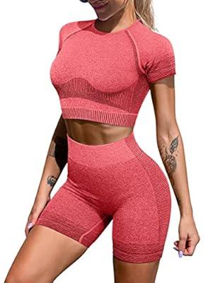 Shorts Sets Women 2 Piece Outfits, Women's Workout 2 Piece Outfits