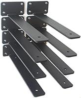 Algopix Similar Product 16 - 8 Pack  10 inch Black Hidden L Shelf