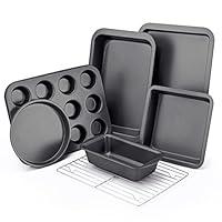 Algopix Similar Product 4 - KITESSENSU Baking Pans Sets Nonstick
