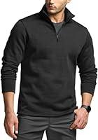 Algopix Similar Product 1 - CQR Mens Thermal Fleece Quarter Zip