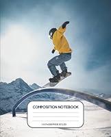 Algopix Similar Product 14 - Snowboarding Composition Notebook 