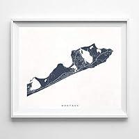 Algopix Similar Product 15 - Montauk New York Street Road Map Home