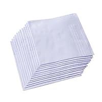 Algopix Similar Product 14 - Ricosky Mens Pure White 100 Cotton