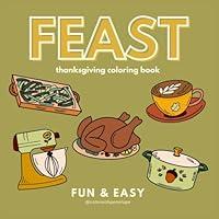 Algopix Similar Product 16 - FEAST coloring book  more Fun  Easy