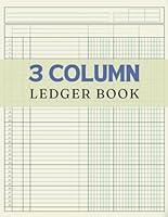 Algopix Similar Product 15 - 3 Column Ledger Book Professional