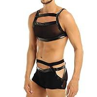 Algopix Similar Product 8 - CHICTRY Mens 2 Piece Lingerie Set Mesh
