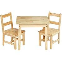 Algopix Similar Product 20 - Amazon Basics Kids Solid Wood Table and