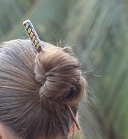 Algopix Similar Product 5 - Wooden hair pick for kawaii hairstyle