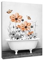 Algopix Similar Product 15 - LB Floral Wall Art Flower Gray Leaf and