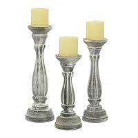 Algopix Similar Product 8 - Deco 79 Wooden Decorative Candle Holder