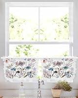 Algopix Similar Product 19 - Watercolor Floral Kitchen Curtains 36