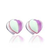 Algopix Similar Product 3 - Kysin Chiys 1 Pair Pink Heart Solid