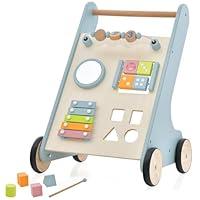 Algopix Similar Product 9 - BABY JOY Wooden Baby Walker Push and