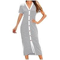 Algopix Similar Product 5 - AGWOLF Casual Dresses for Women Striped