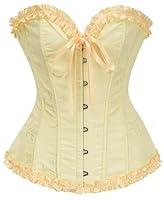 Algopix Similar Product 5 - SZIVYSHI Yellow Corset Top for Women 