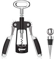 Algopix Similar Product 14 - IPOW Wine Opener Wing Corkscrew Zinc
