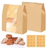 Algopix Similar Product 4 - JMScape 100 Pack Paper Bread Bags for