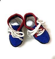 Algopix Similar Product 19 - Crochet Blue Sneakers for boys